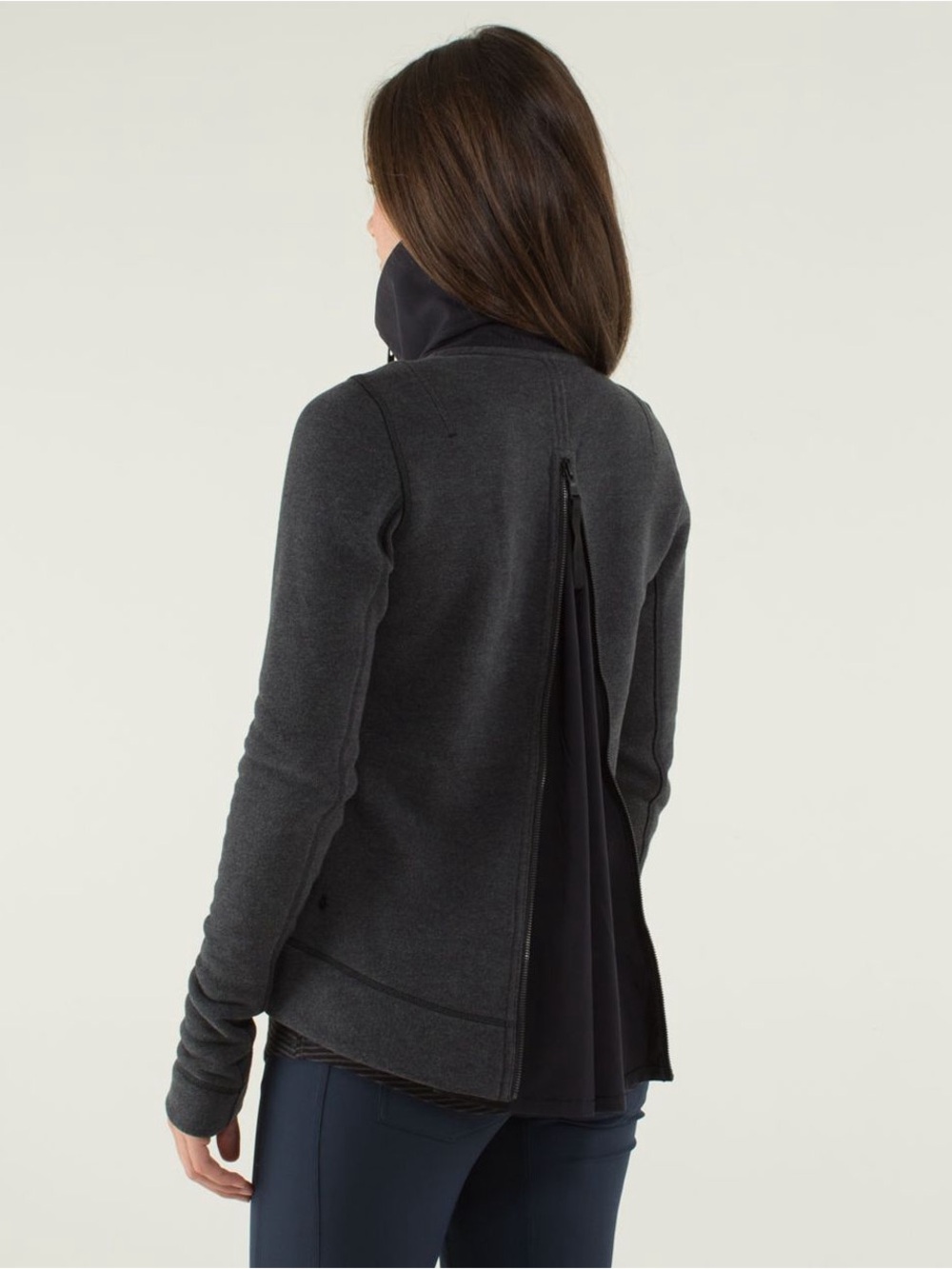 Vintage Lululemon En Route Jacket (First Release) Heathered Black/Charcoal Sz 6